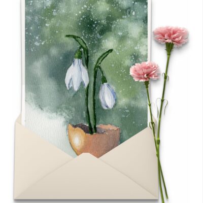 Textured Watercolor Art Cards – Limited Print Collection