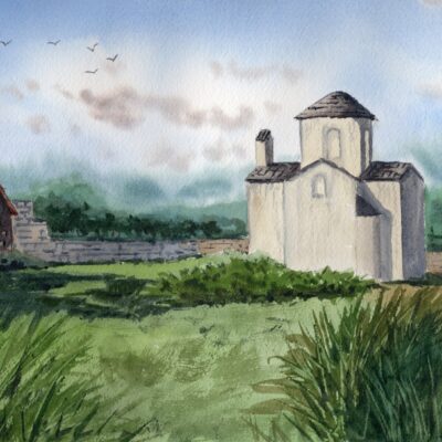 Original watercolor painting "Quiet Grace"