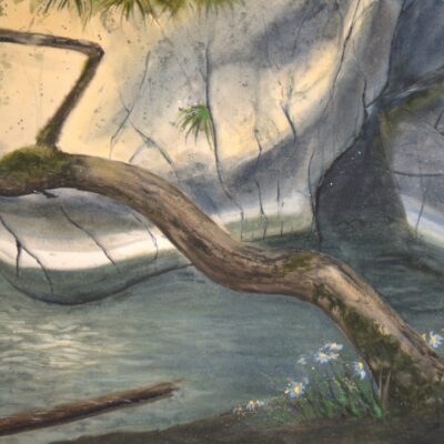 Original watercolor painting "Whispers by the Water"